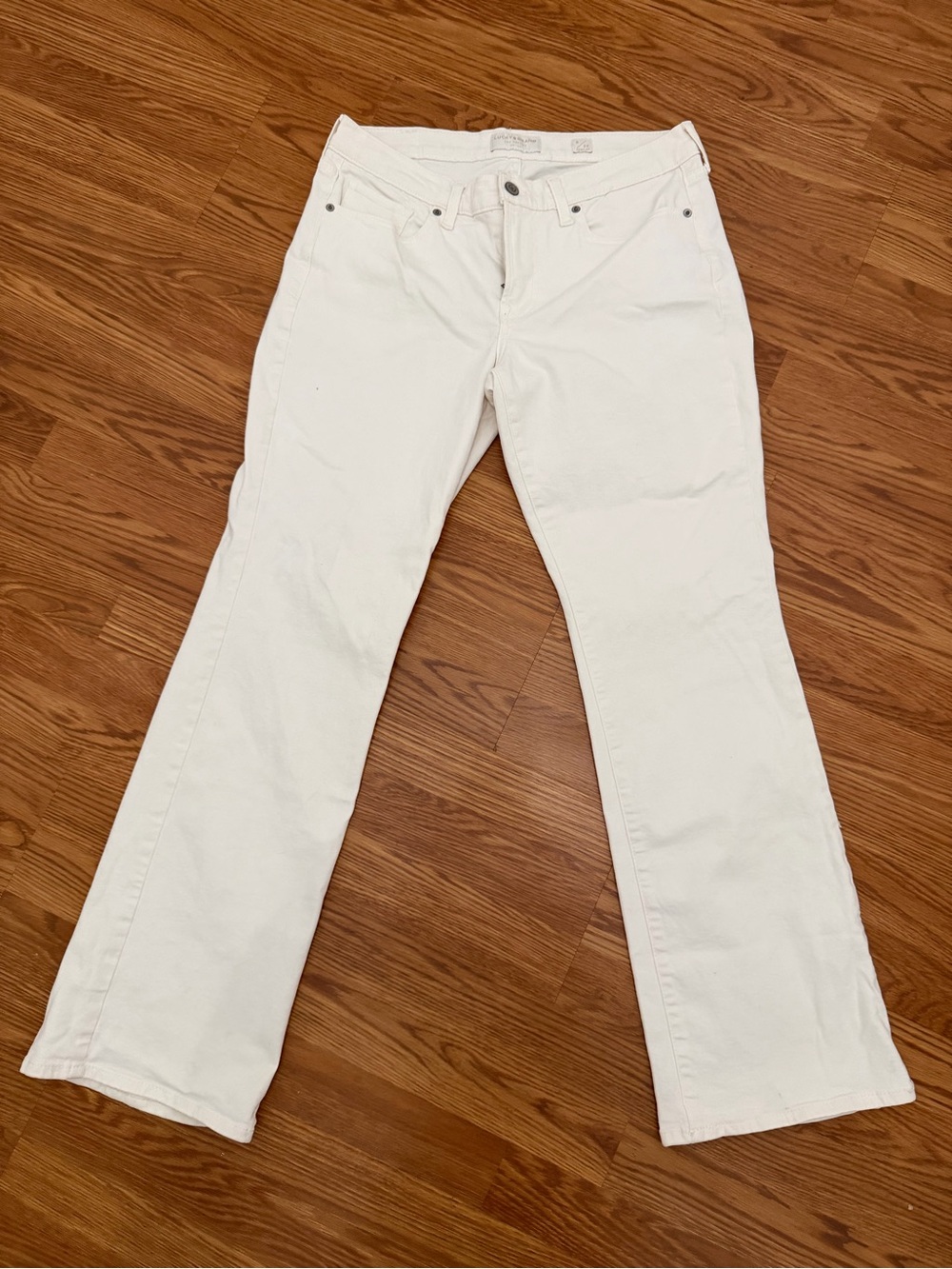 Lucky Brand Straight Leg Jeans in White